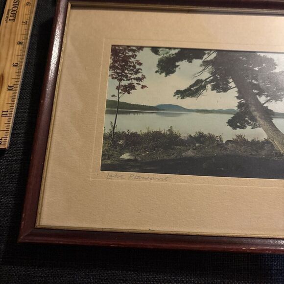 2 Vintage 1950s Framed Signed Arthur Tefft Photographs Lake Pleasant NY New York - Picture 2 of 10